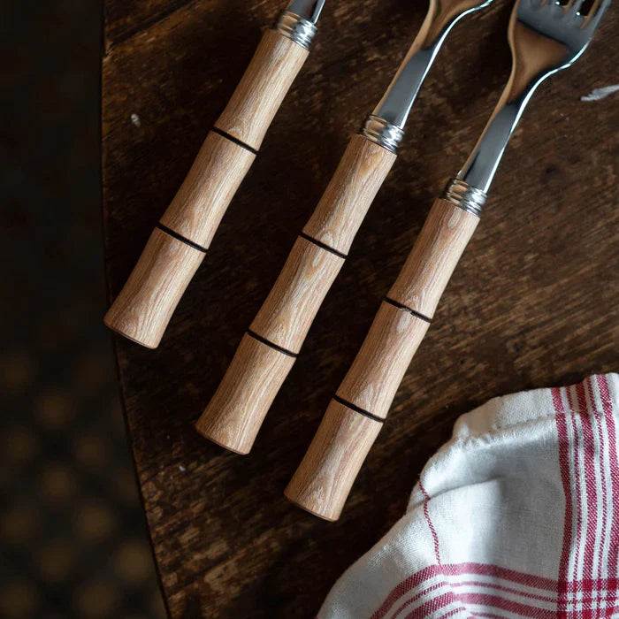 Bamboo / Dinner Fork / Light press wood