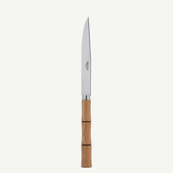 Bamboo / Steak Knife / Light press wood