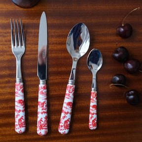 Toile de jouy / Soup Spoon/ Red