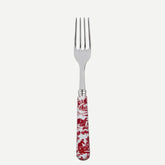 Toile de jouy / Dinner Fork/ Red