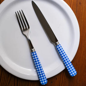 Gingham / Dinner Knife / Lapis Blue