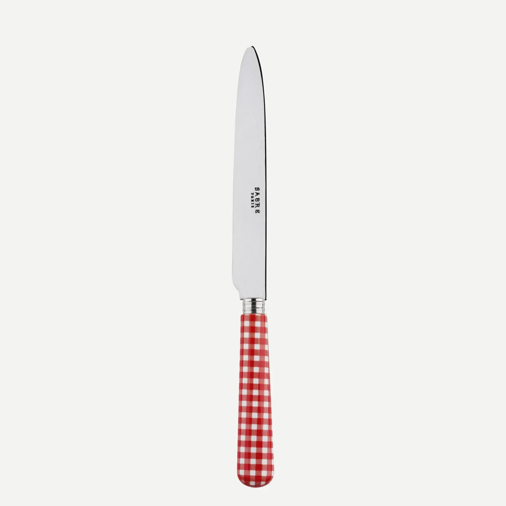 Gingham / Dinner Knife / Red