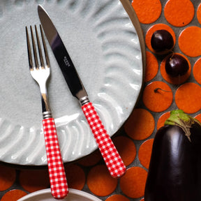 Gingham / Dinner Knife / Red