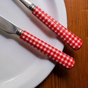 Gingham / Dinner Fork / Red