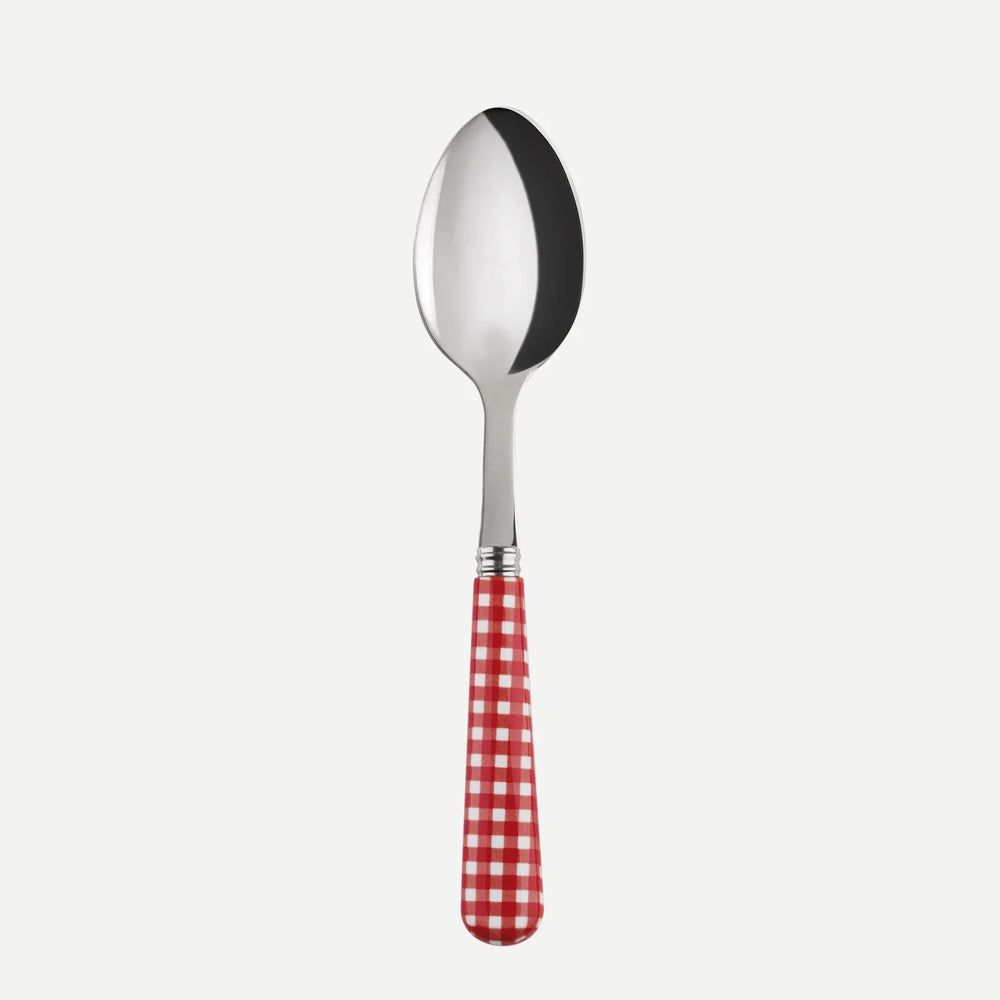 Gingham / Dessert Spoon / Red