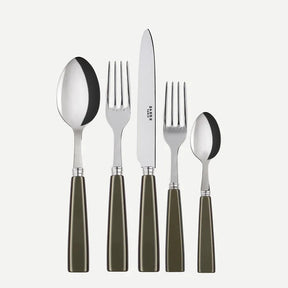 Icône/ 5 pieces cutlery set / Olive