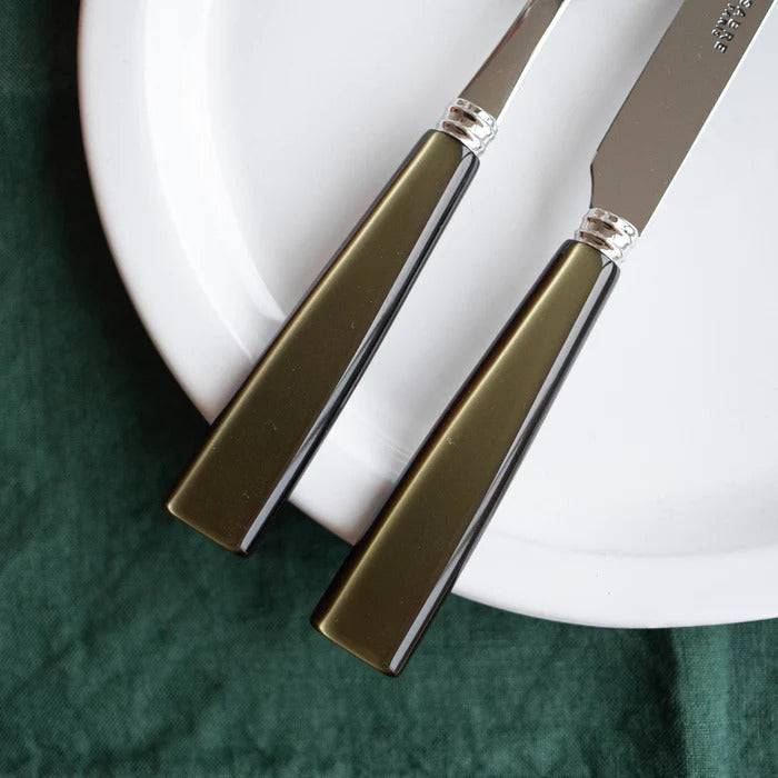 Icône/ 5 pieces cutlery set / Olive