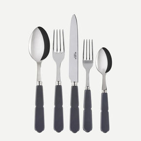 Gustave / 5 pieces cutlery set / Grey