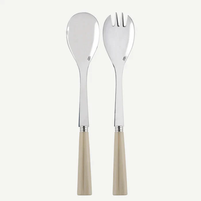 Nature / Salad Cutlery Set  / Faux Horn